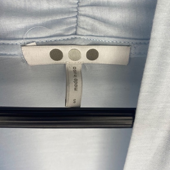 NWOT Three Dots Open Front Lightweight Tencel Sky Blue Cardigan size Small NEW - Picture 2 of 5